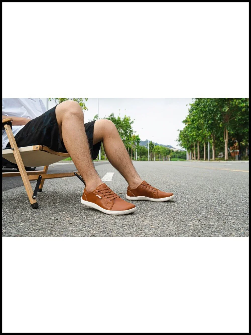 Wide Toe Box Zero Drop Barefoot Sneakers Lightweight Lace-Up Athletic Shoes